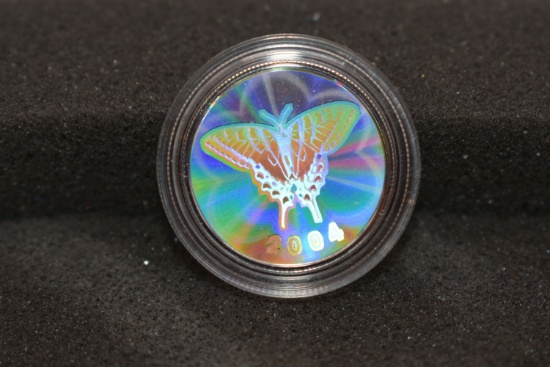 2004 Canadian Silver 50 Cent Swallowtail