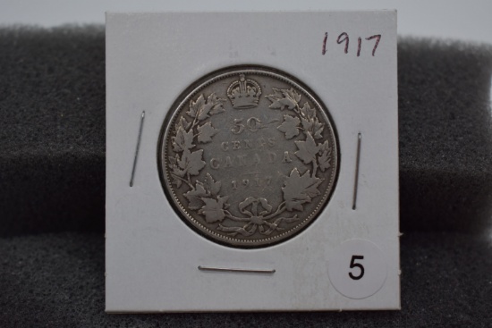1917 Canadian Silver Half