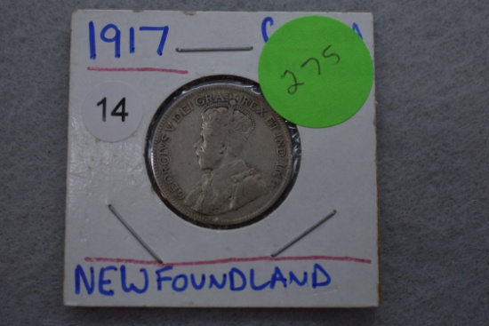 1917 Newfoundland 25 Cents - Vf