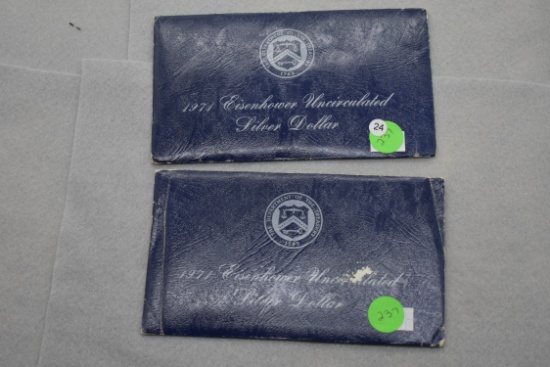 2 - 1971s Silver Ike Blue Envelope - Bu