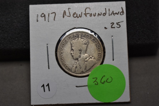 1917 Newfoundland 25 Cents