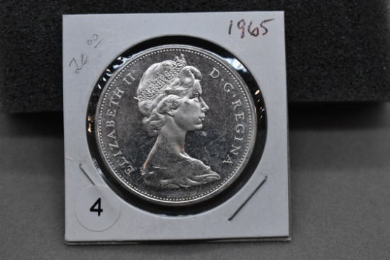 1965 Canadian Silver Dollar - Bu
