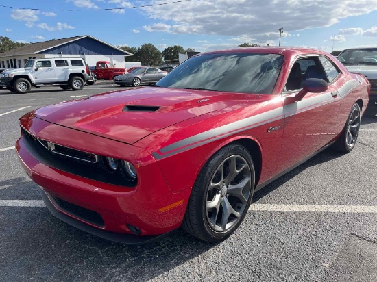 2015 DODGE CHALLENGER R/T Plus 2D Coupe  RED
