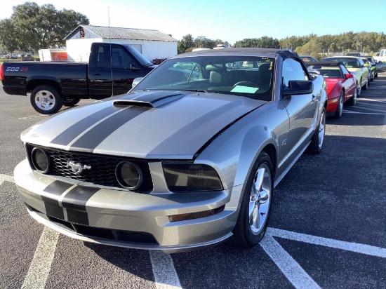 2008 FORD MUSTANG GT 2D Convertible  SILVER