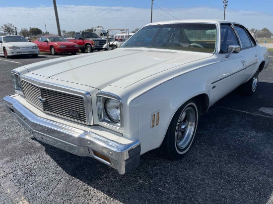 1977 CHEVROLET MALIBU   VIN:  1C29U7K478279   WHITE