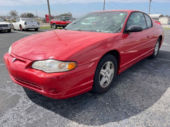 2004 CHEVROLET MONTE CARLO   VIN:  2G1WX15K049246119   RED