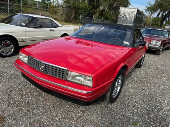 1990 CADILLAC ALLANTE   VIN:  1G6VS3387LU126570   RED