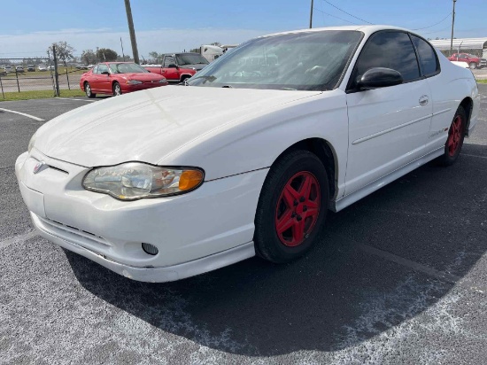 2003 CHEVROLET MONTE CARLO   VIN:  2G1WX12KX39343962   WHITE