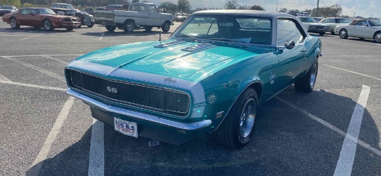 1968 CHEVROLET CAMARO   VIN:  124378N385210   BLUE