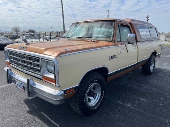1985 DODGE RAM 150   VIN:  1B7GD14T3FS564882   BROWN