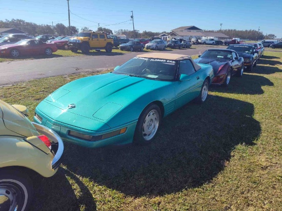 1991 CHEVROLET CORVETTE CORVETTE 5.7L V8 TBI  Automatic RWD GREEN