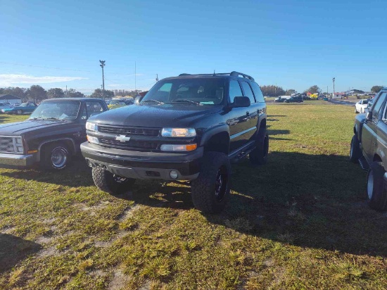 2002 CHEVROLET TAHOE TAHOE 5.3L V8 SFI Flex  Automatic 4WD BLACK