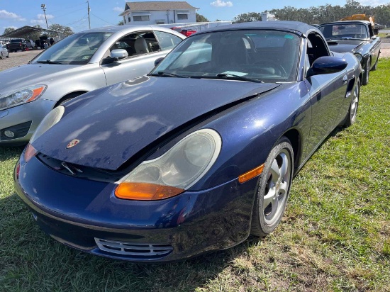 2001 PORSCHE BOXSTER BOXSTER 2.7L H-6 MPI  Manual RWD BLUE