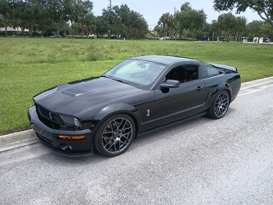 2009 FORD MUSTANG MUSTANG 5.4L V8 MPI DOHC S/C  Automatic RWD BLACK