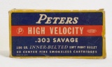 Peters High Velocity .303 Savage Full Box