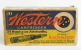 Western .25 Rem Auto-loading 117 Gr. Full Box