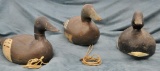Lot of 3 Duck Decoys (Q,R,S)