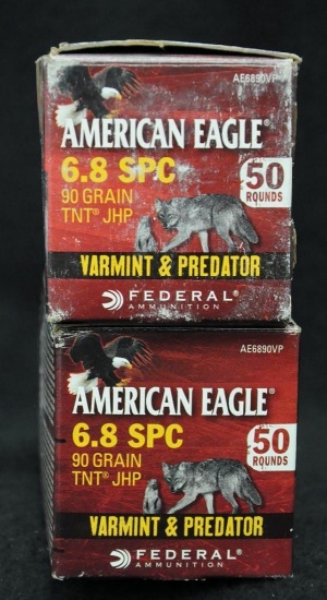 American Eagle 6.8 SPC 90 Gr. JHP (2 boxes)