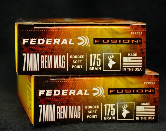 Federal Fusion 7mm Rem Mag 175 Gr. SP (2 boxes)