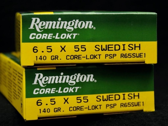 Remington Core-Lokt 6.5x55 Swedish 140 Gr. (2 boxes)