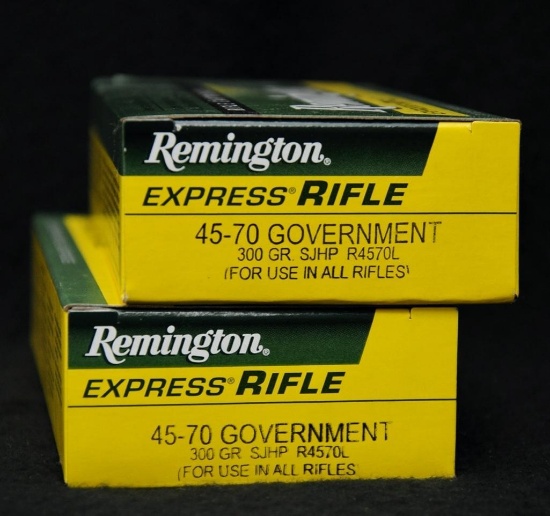 Remington 45-70 Government 300 Gr. SJHP (2 boxes)