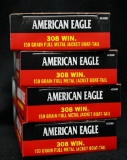 American Eagle 308 Win 150 grain FMJ (4 boxes)