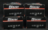 Blazer 45 Colt 200 Gr. JHP (4 boxes)