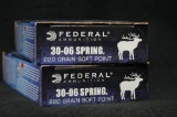 Federal 30-06 Springfield 220 grain SP (2 boxes)