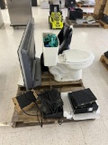 Lot of TV, Toilet & Misc. Items