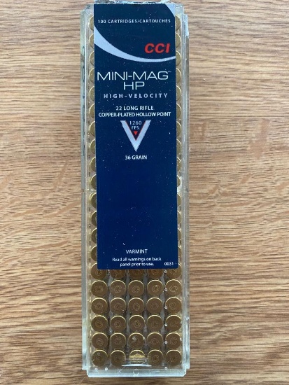 Box of .22 LR CCI Ammo