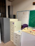 Lot of Metal File Cabinets, Shredder, Chairs. (Server Racks Not Included)