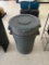 Lot of 2 Commercial Trashcans