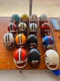 Lot of 15 Football Mini Helmets