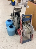 Lot of 3 Hose Reels & Hoses