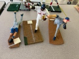 Lot of 3 Baseball Figurine