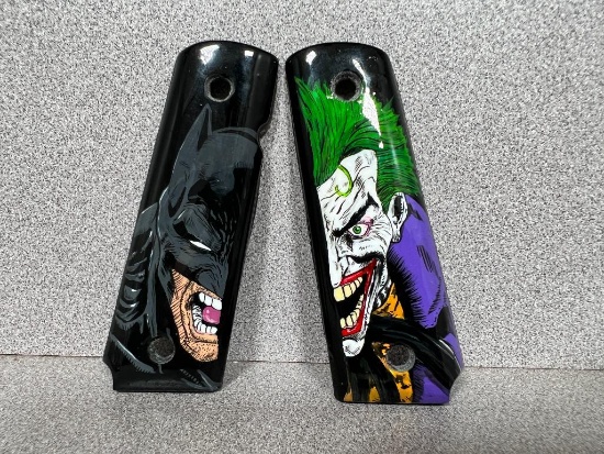 Custom 1911 Grips Batman & Joker - Hand Painted