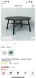 Shaker Coffee Table Black