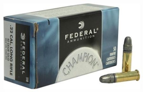 Federal Champion Target - 40gr .22LR LRN - 50 Rounds
