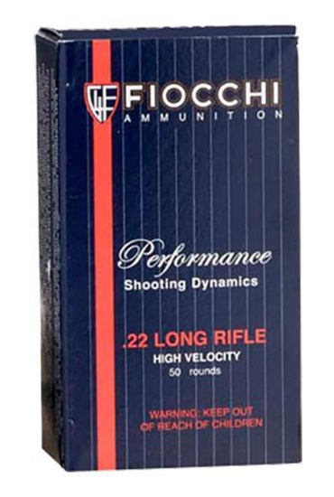 Fiocchi 22FHVCHP Field Dynamics 22 LR 38 gr 1260 fps Copper Plated Hollow Point CPHP 50 Box