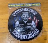 MAGA Sons of Trump Domed Metal Sign