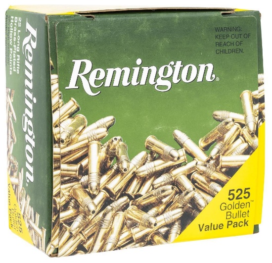 Remington Ammunition 21250 Golden Bullet 22 LR 36 gr Hollow Point HP 525 Box
