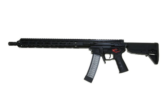 Wraithworks WARSCORP9 Side-charging AR Rifle - Black | 9mm | 16" Barrel | 13" M-LOK Rail | Accepts
