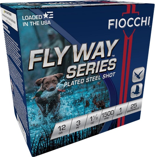 Fiocchi 123ST1 Flyway Waterfowl 12 Gauge 3 1 18 oz 1 Shot 25 Per Box