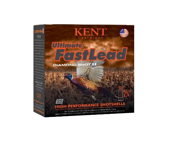 Kent Cartridge K122UFL424 Ultimate Fast Lead 12 Gauge 2.75 1 12 oz 4 Shot 25 Per Box