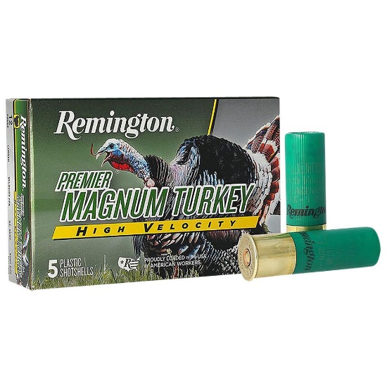 Remington Ammunition 28041 Premier Magnum Turkey High Velocity 12 Gauge 3.50 2 oz 5 Shot 5 Per Box