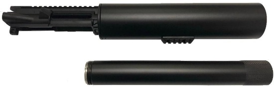 F5 MFG Soda Can Launcher - Black | Picatinny Rail | Includes Golfball/Net/Smoke Canister attachment