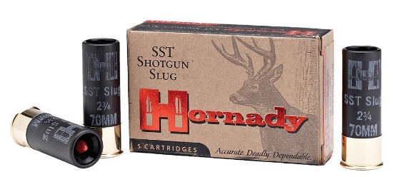 Hornady 86230 Custom Lite Hunting 12 Gauge 2.75 FTX Slug Shot 5 Per Boxs