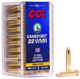 CCI 0022 Gamepoint Rimfire 22 WMR 40 gr Jacketed Soft Point JSP 50 Per Box