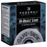 Federal H1265 GameShok High Brass 12 Gauge 2.75 1 14 oz 1330 fps 5 Shot 25 Bx