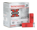 Winchester Ammo XU128 Super X Game Load 12 Gauge 2.75 1 oz 1290 fps 8 Shot 25 Bx